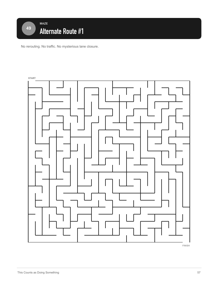 Sample mazes page from the book